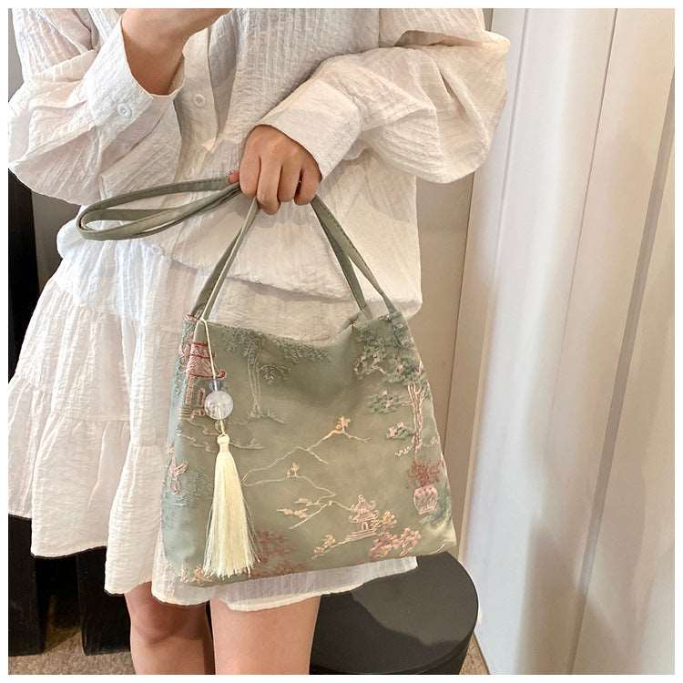 Casual Fashion Shoulder Cloth Popular Bucket Bag