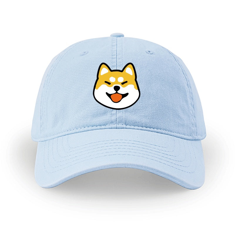 Men And Women Simple Cotton Shiba Inu Pattern Hat