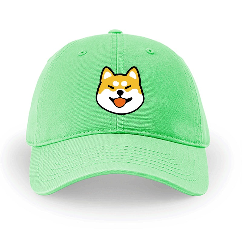 Men And Women Simple Cotton Shiba Inu Pattern Hat