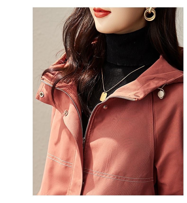 Women's Spring And Autumn Windbreaker Korean Fashion Overcoat