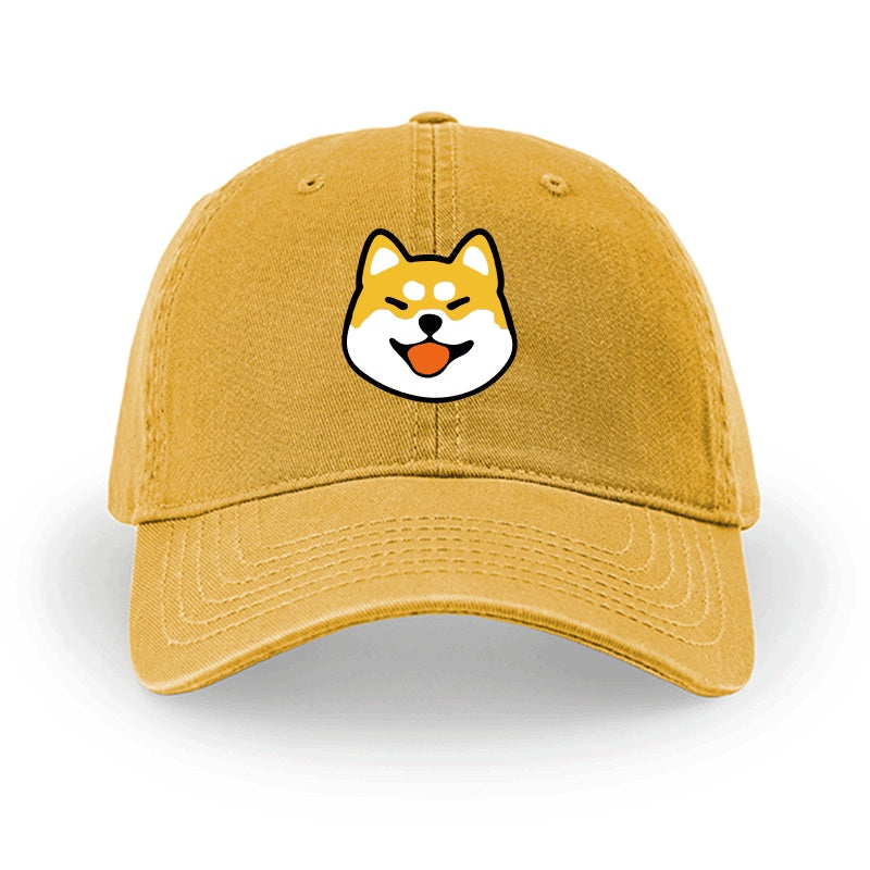 Men And Women Simple Cotton Shiba Inu Pattern Hat