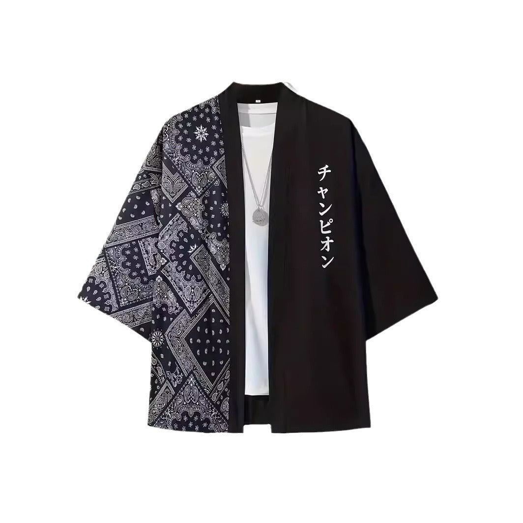 Chinese Style Summer Japanese Harajuku Style Hip Hop Kimono