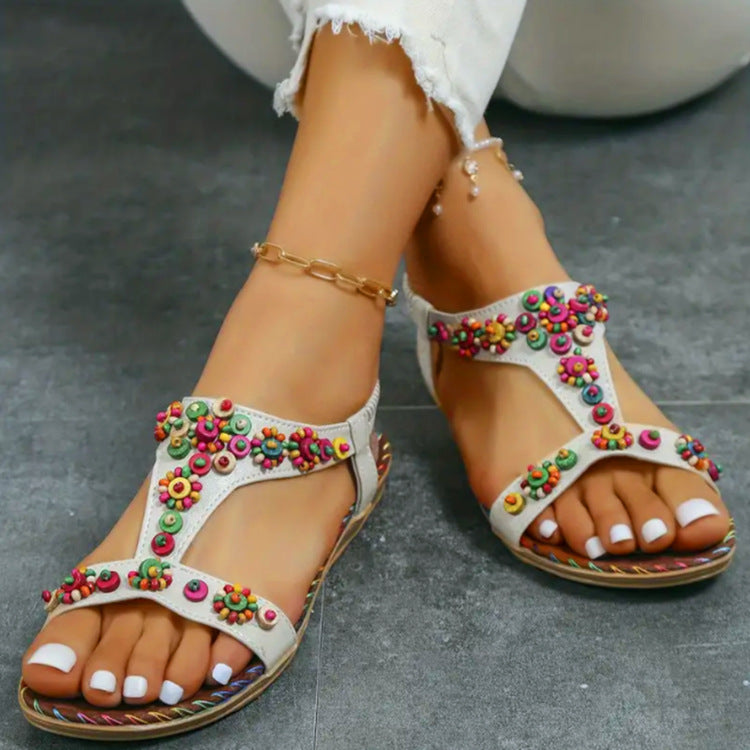 Women's Roman Sandals Open Toe Fashion Casual Outdoor Round Toe Bohemian