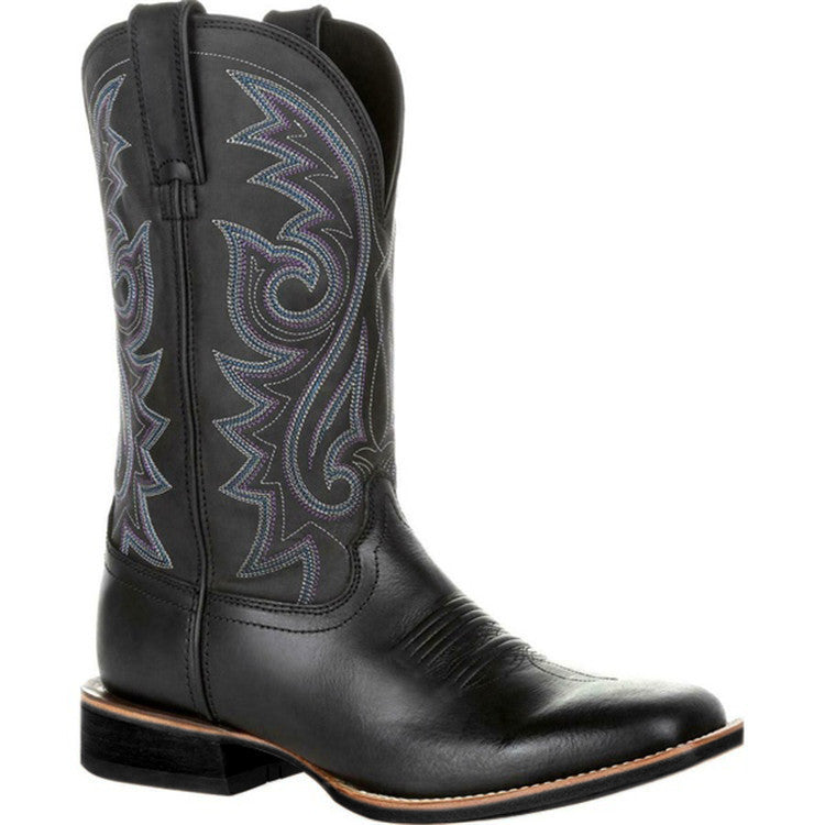 Big Wide Head Western Cowboy Boots